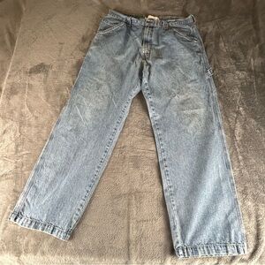 Levi Strauss Signature Gold Workwear Carpenter Jeans Mens 38x32 Blue Medium Wash